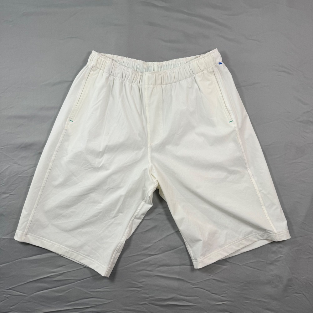 Myles Apparel Everyday Shorts Mens Sz L Long White Stretch Active Performance
